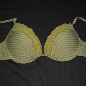 Xhilaration Ruffled Yellow Bikini Top
